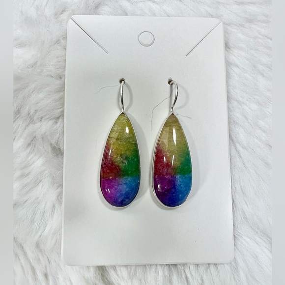 Solar Add On Item Rainbow Solar Quartz Earrings - Picture 3 of 5
